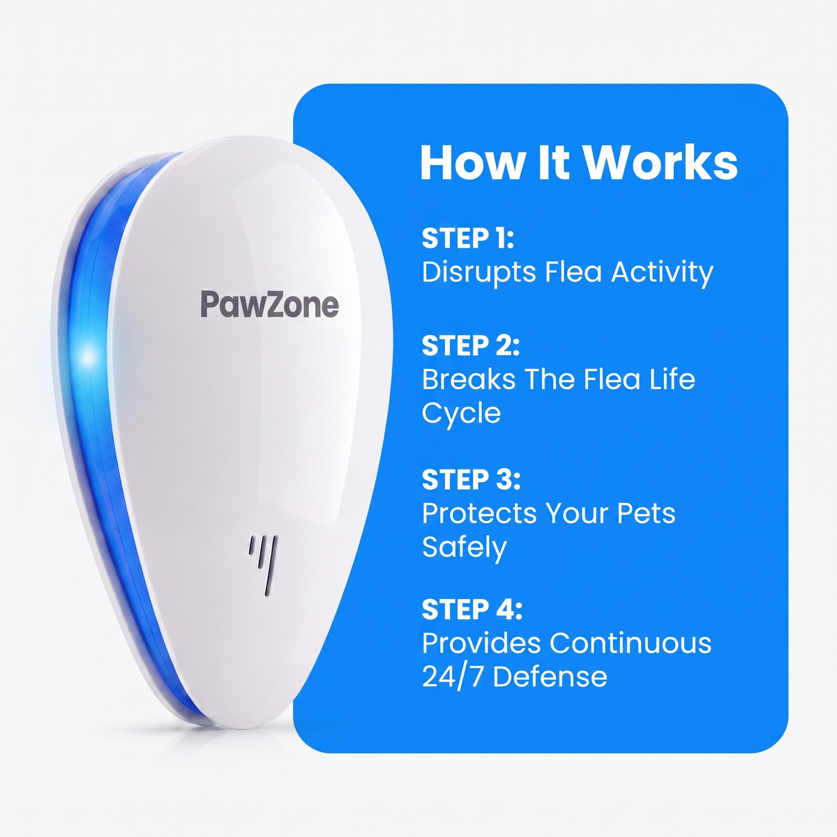 PawZone Ultrasonic Flea Repeller